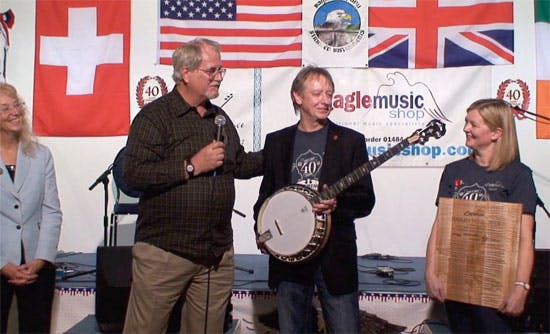 Deering Present Eagle Music with White Oak banjo