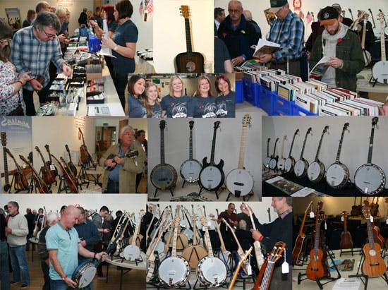 Eagle Music trade stand at Deering Banjos Event for 40th anniversary 2015