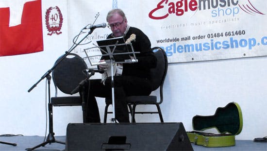 Nick Mann on stage