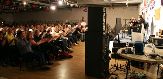 Kruger Brothers on Stage playing to a packed house