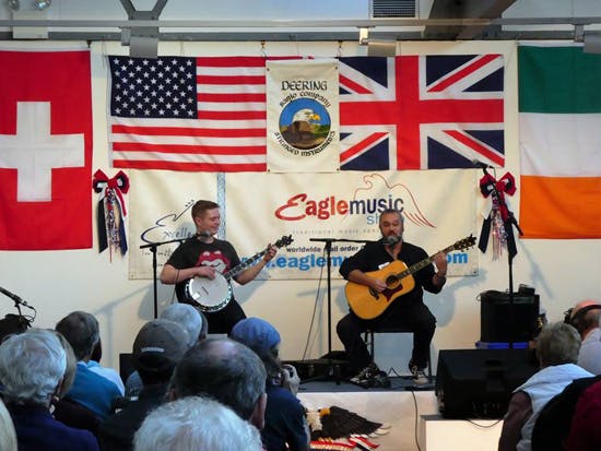 Eagle Music with Deering Banjos at the 10th Anniversary event